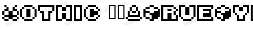 Gothic 常规(TrueType)(日文)字体转换